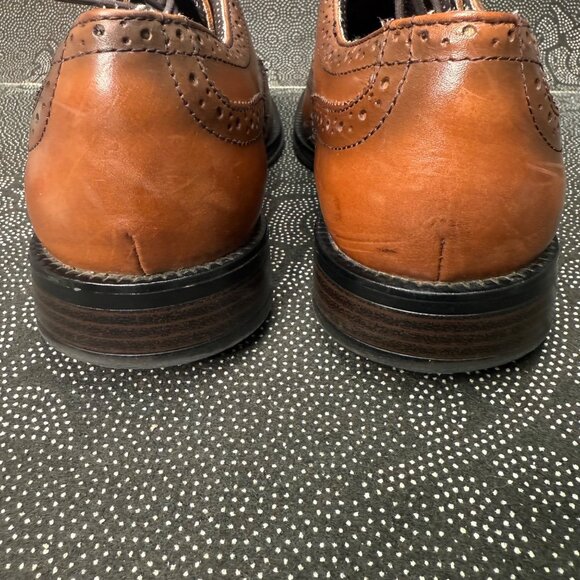 Men\'s Dockers Wycliff lace up wingtip dress oxford shoes tan, brown casual main image 8